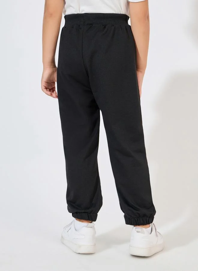 Styli Letter Printed Thin Jogger