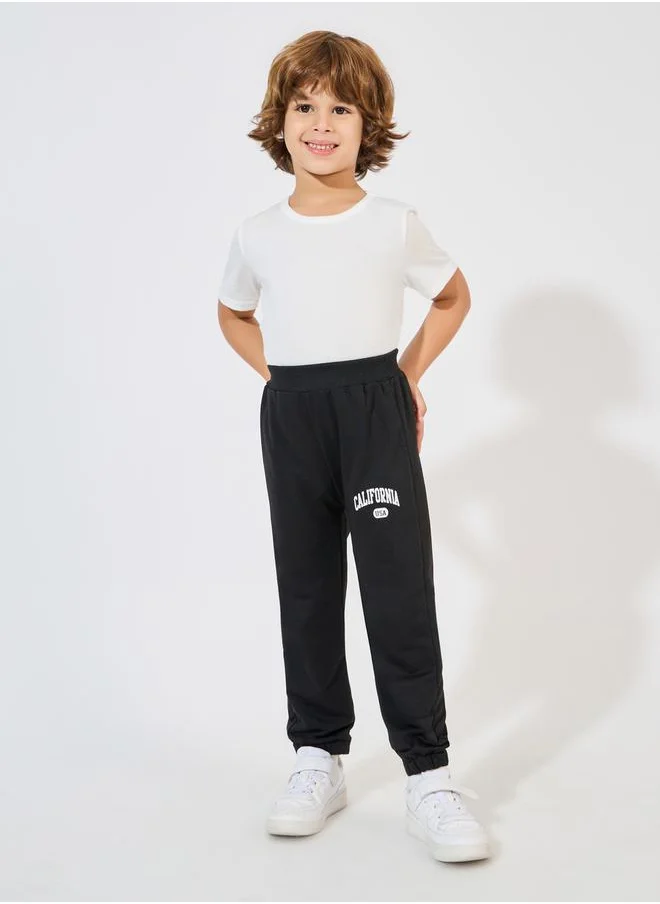 Styli Letter Printed Thin Jogger