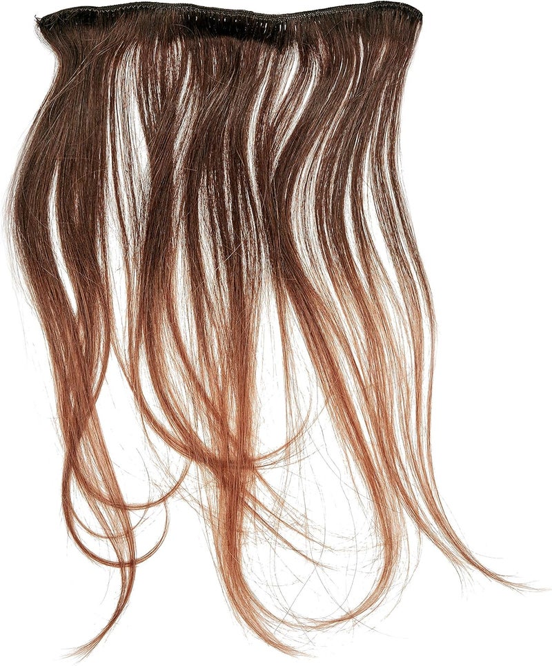 Fab Clip In Remy Full Head Hair Extensions 10Piece Set T230Dip Dye Darkest Brown to Auburn 15 inch