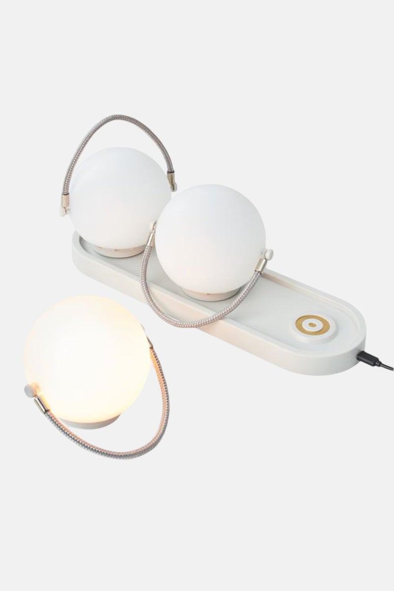 Tchibo Battery Powered Table Lamp Set, White  - Image 3