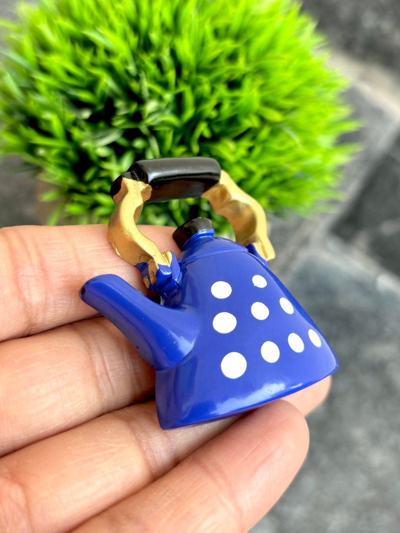 WARMINGO DE Kettle Miniature Fridge Magnet | Home Decor Item | Kitchen Decor Item | Imported Fridge Magnets (Blue), 1 Piece - Image 2