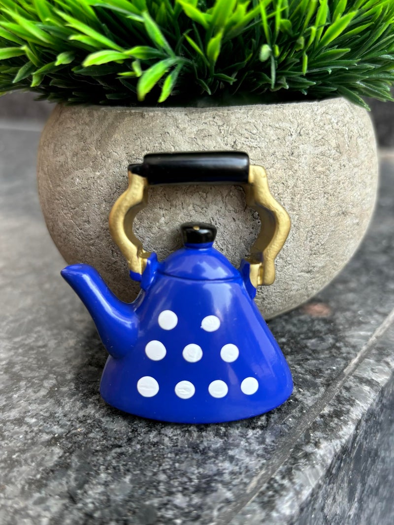 WARMINGO DE Kettle Miniature Fridge Magnet | Home Decor Item | Kitchen Decor Item | Imported Fridge Magnets (Blue), 1 Piece - Image 4
