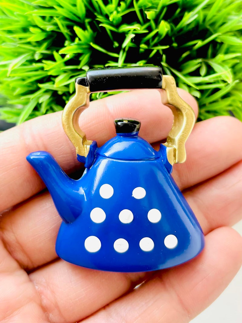 WARMINGO DE Kettle Miniature Fridge Magnet | Home Decor Item | Kitchen Decor Item | Imported Fridge Magnets (Blue), 1 Piece - Image 5
