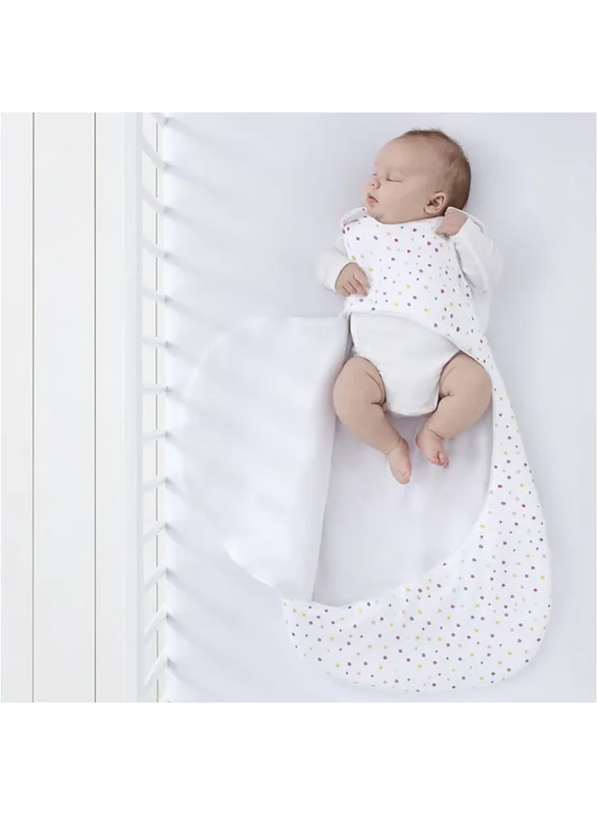 Snuz Pouch Sleeping Bag Fir Infant And Baby Clever Nappy Change Zip 100% Cotton For Temperatures If 21 - 23 Celsius Suitable From 0 To 6 Months Colourmulti Maximum Baby Length 68 Cm