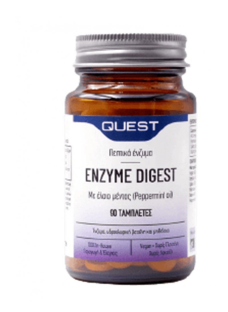 QUEST ENZYME DIGEST TAB WITH PEPPERMINT OIL