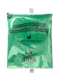TOTA Pack of 10 Tota Holi colour and Gulal green colour for Holi party 80 g each  - Image 2