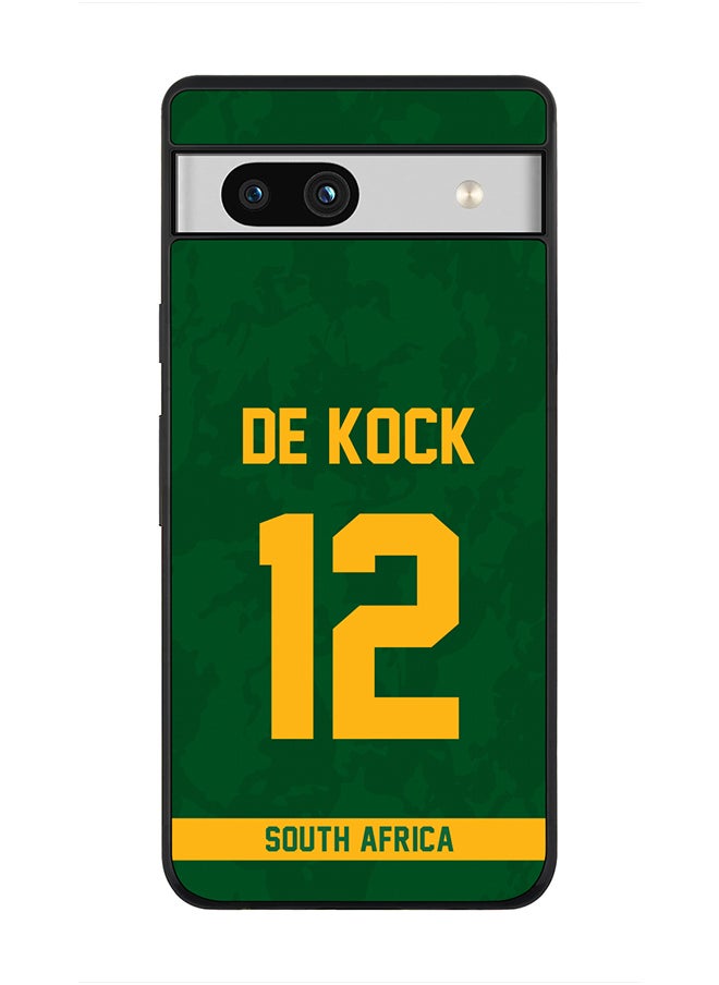 Stylizedd - Cover for Google Pixel 7a 5G Case , Rugged Black Slim fit Soft Flexible Thin Protective Phone Cases - Player Name - David Miller, Jersey Number- 10 - Image 1