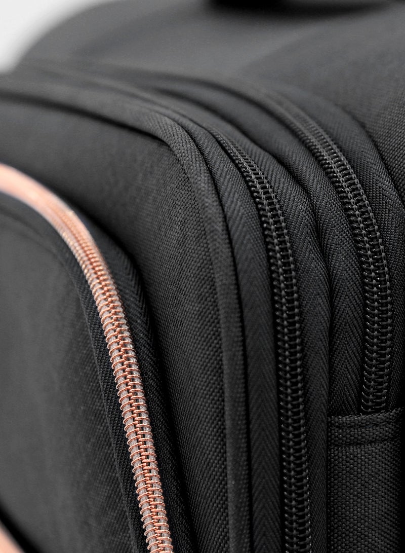 Sonada 3-Piece Softside Luggage Set with 360° Spinner Wheels - Lightweight Trolley Suitcases (20" Carry-On, 24", 28") - Image 4