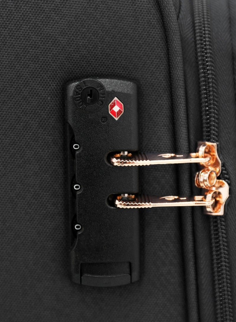 Sonada 3-Piece Softside Luggage Set with 360° Spinner Wheels - Lightweight Trolley Suitcases (20" Carry-On, 24", 28") - Image 5