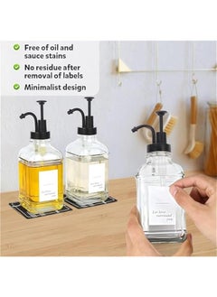 MIXDE Coffee Bar Accessories, Coffee Syrup Dispenser - 2pack,500ML Syrup Dispenser with Labels,Syrup Pump Dispenser for Coffee Bar (Black)  - Image 4