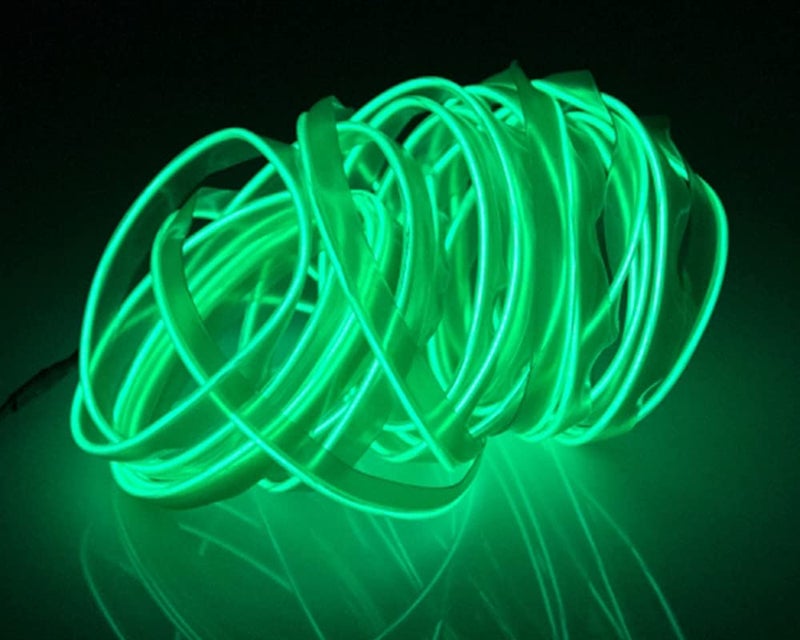 Selifaur - 5 Meter Car Dashboard Light Ice Green EL Wire Car Interior Light Ambient Neon Light for All Cars - Image 2