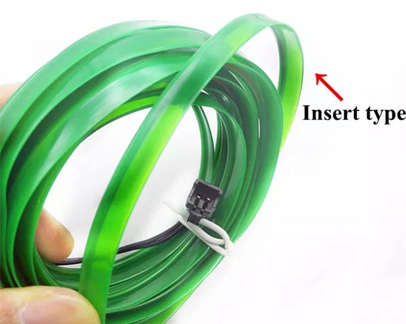 Selifaur - 5 Meter Car Dashboard Light Ice Green EL Wire Car Interior Light Ambient Neon Light for All Cars - Image 5