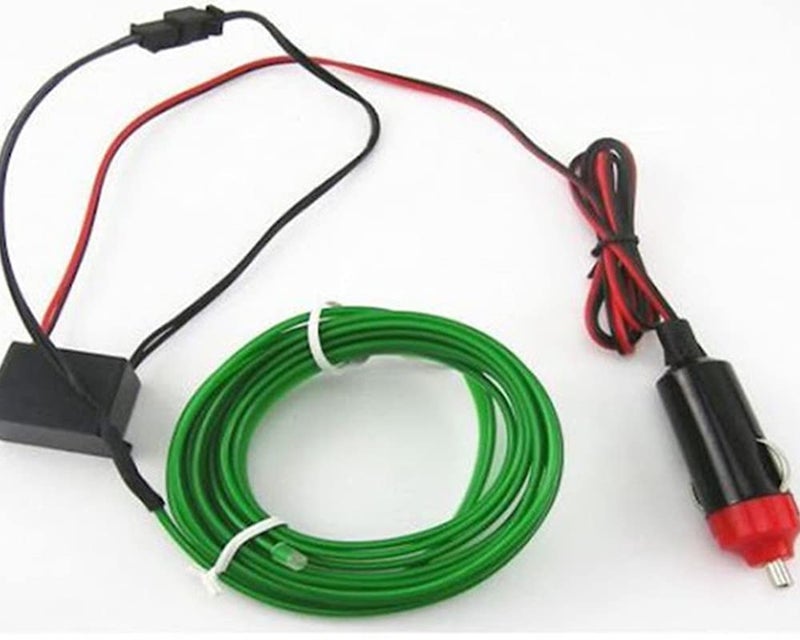 Selifaur - 5 Meter Car Dashboard Light Ice Green EL Wire Car Interior Light Ambient Neon Light for All Cars - Image 3