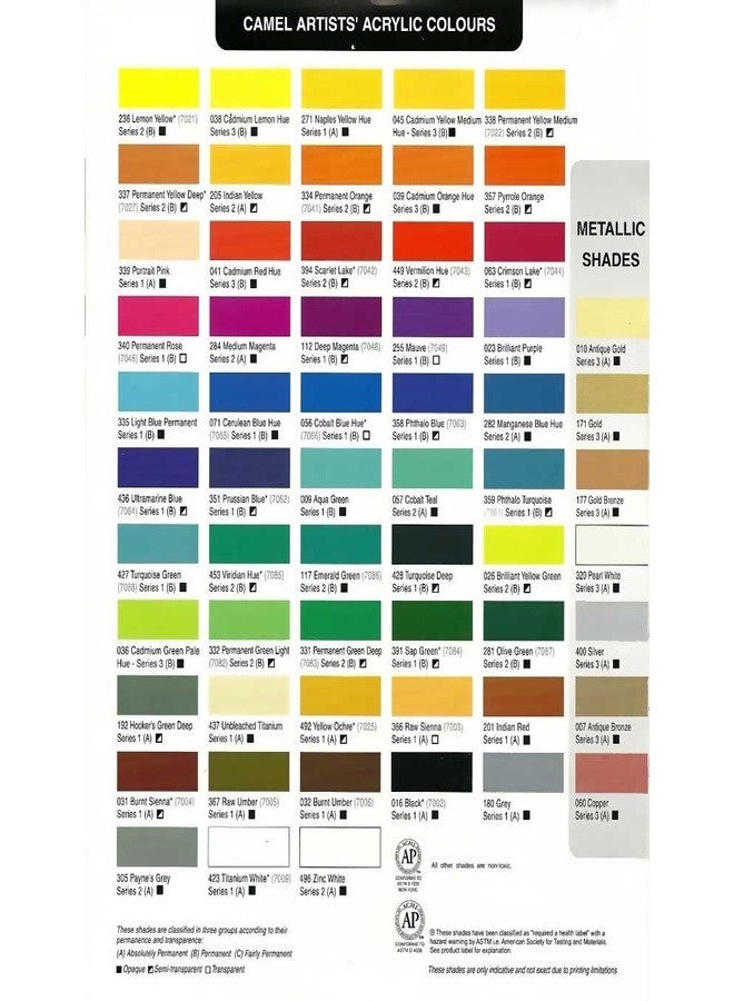 Camlin Kokuyo Artist Acrylic Colour 120 ml Series 3 Silver