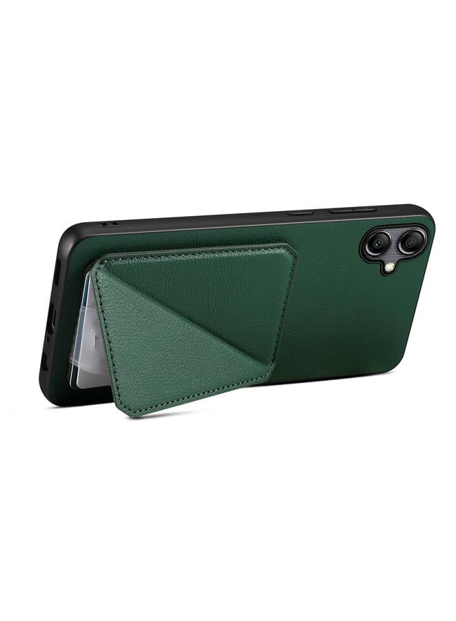 دينيور جراب خلفي من جلد العجل الصناعي لهاتف Samsung Galaxy S23 5G مع حامل - Image 3