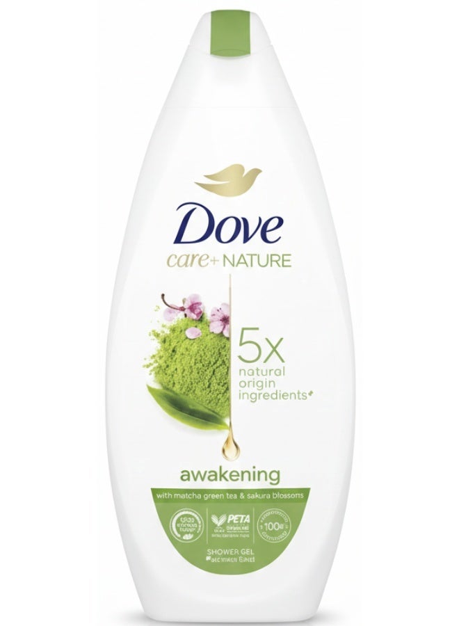 دوف جل الاستحمام الصحوة مع شاي الماتشا الأخضر وزهرة الساكورا 225 مل - Image 1