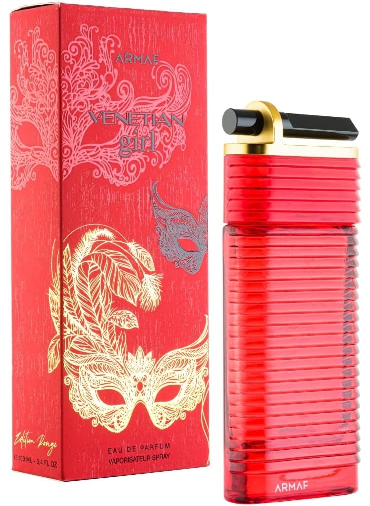 Lattafa Armaf Venetian Girl Red Perfume For Women Eau De Parfum 100ml For Her, Amber Floral Fragrances - Image 1