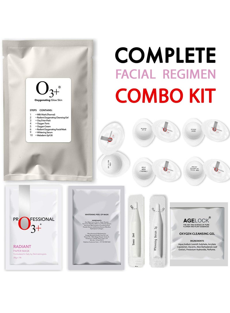 O3+ Bridal Facial Kit Oxygenating Glow Skin for Deep Cleansing Bright & Radiant Complexion  (42g+50ml) - Image 5