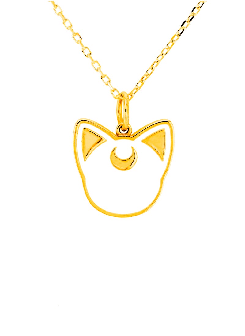 AAZ Jewellery L.L.C - Sailor Moon White Cat 18K Gold Necklace - Image 1