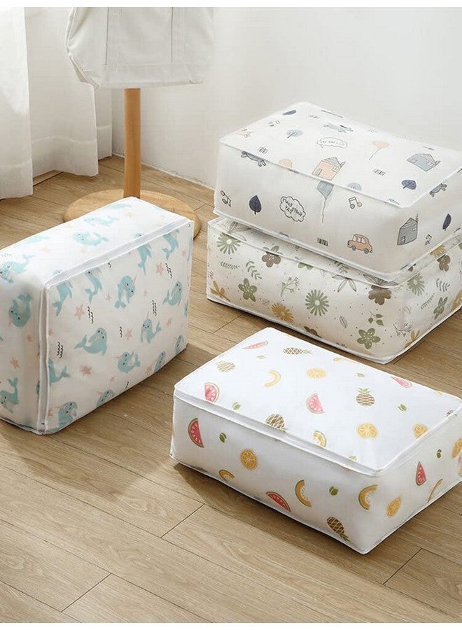 CABLE GALLERY CABLE GALLERY Dust Proof Blanket Storage Organizer, Moisture Proof Mildew Proof Quilt Storage Bags, for Storing Quilts Coats, Jackets Home Use Pillows, Blankets (3)  - Image 1