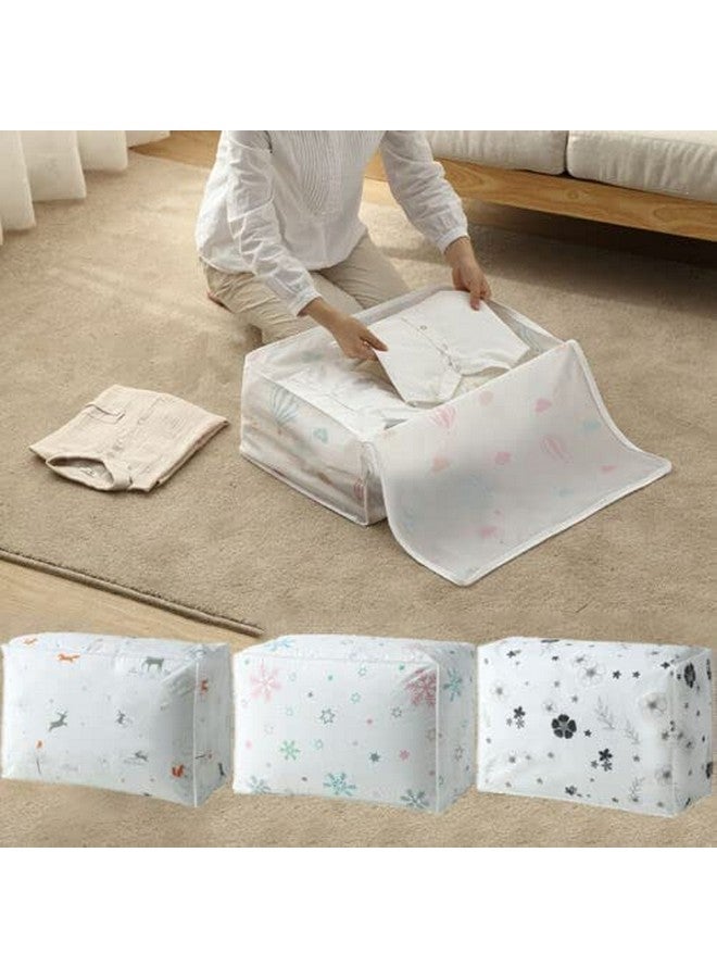 CABLE GALLERY CABLE GALLERY Dust Proof Blanket Storage Organizer, Moisture Proof Mildew Proof Quilt Storage Bags, for Storing Quilts Coats, Jackets Home Use Pillows, Blankets (3)  - Image 2