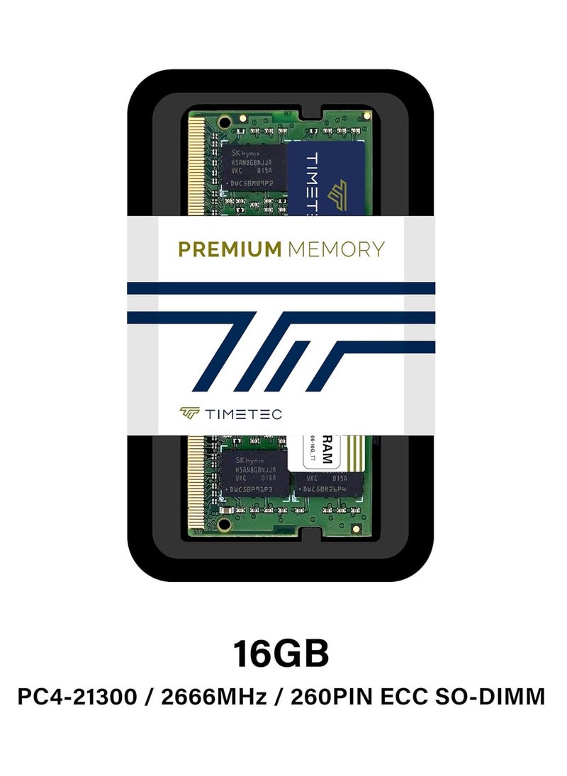 Generic Timetec DDR4-2666 16GB Replacement for Synology D4ECSO-2666-16G DDR4 ECC Unbuffered SODIMM 2666MHz PC4-21300 260 Pin 1.2V CL19 Dual Rank 2Rx8 Memory RAM Upgrade (D4ECSO-2666-16G_TT)  - Image 3