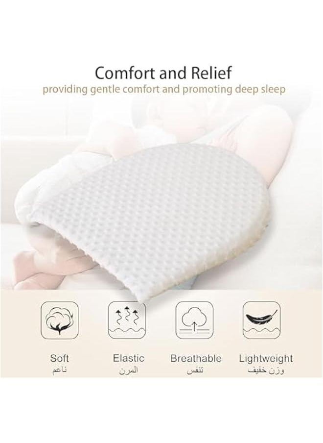 Gonice - Baby Wedge Pillow, Anti Reflux Colic Cushion, Baby Wedge Pillow for Newborn, Best for Pram Crib Cot Kids Bed Anti Baby Milk Nursing (Blue) - Image 1
