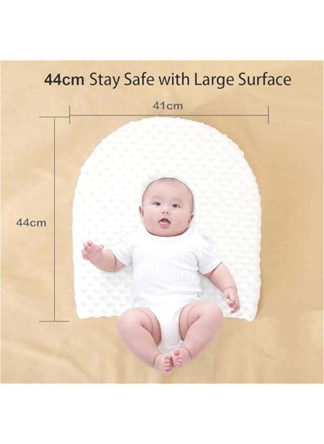Gonice - Baby Wedge Pillow, Anti Reflux Colic Cushion, Baby Wedge Pillow for Newborn, Best for Pram Crib Cot Kids Bed Anti Baby Milk Nursing (Blue) - Image 1