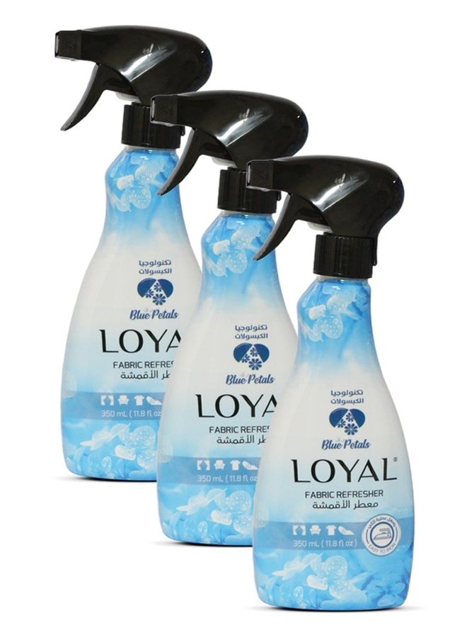لويال معطر أقمشة لويال ٣ × ٣٥٠ مل بتلات زرقاء - Image 3