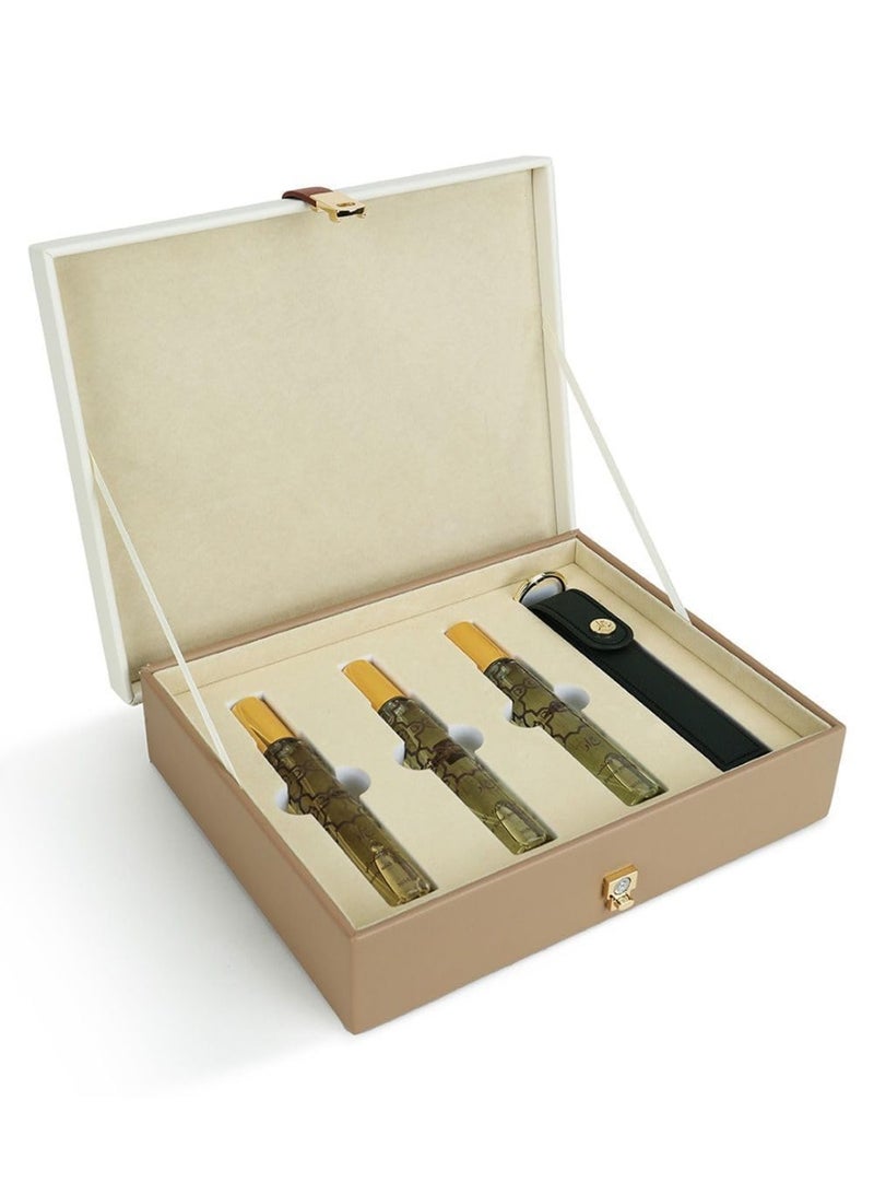 جاد مجموعة هدايا جاد المكونة من 3 قطع: علبة جلدية صغيرة وحقيبة - Image 1