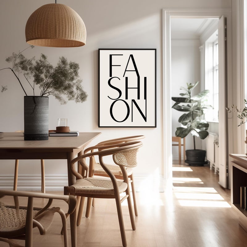 Poster Master Fashion Poster - Typography Print - Trendy Wall Art - Modern Art - Gift for Men, Women & Fashionista - Minimal Wall Decor for Living Room, Bedroom or Office - 8x10 UNFRAMED Wall Art - Image 5