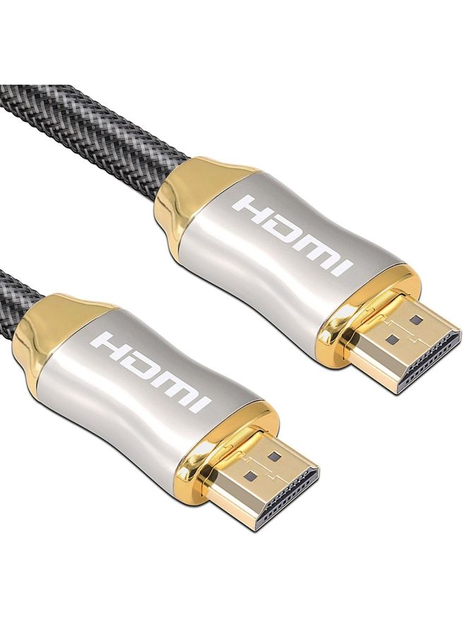 BURAQ For HDMI 2.1 1m  HD 8K PS4 Cable 4K2K 144Hz Projector Notebook Set-Top Box Cable(Golden)  - Image 2