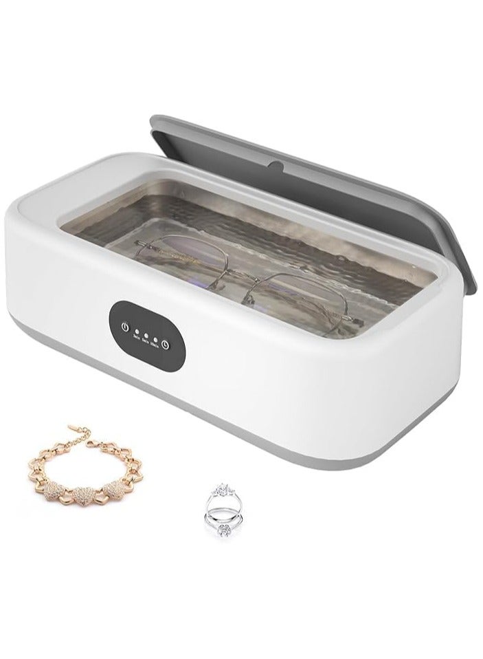 general Ultrasonic Jewellery Cleaner, 640ML Ultrasonic Cleaner with Stainless Steel Tank & 3 Setting Timer, Jewelry Cleaning Machine for Glasses Earrings Necklace Ring Watch - Image 1
