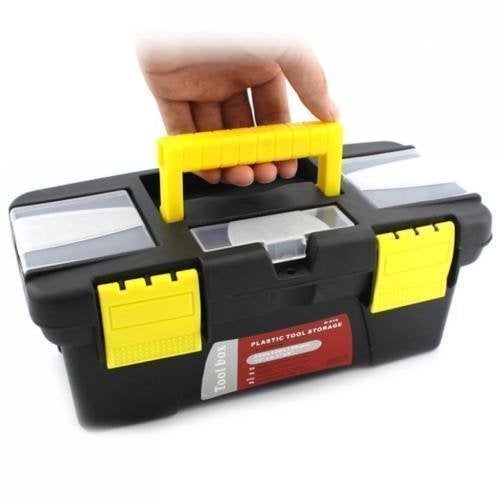 LASALE Plastic Tool Kit Storage Box Hardware Tool Kit Box Multipurpose Tool Storage Hardware Box Container Case Organizer With Handle For Mini Hardware Tool - Image 1