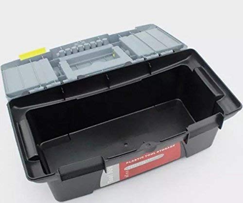 LASALE Plastic Tool Kit Storage Box Hardware Tool Kit Box Multipurpose Tool Storage Hardware Box Container Case Organizer With Handle For Mini Hardware Tool - Image 5