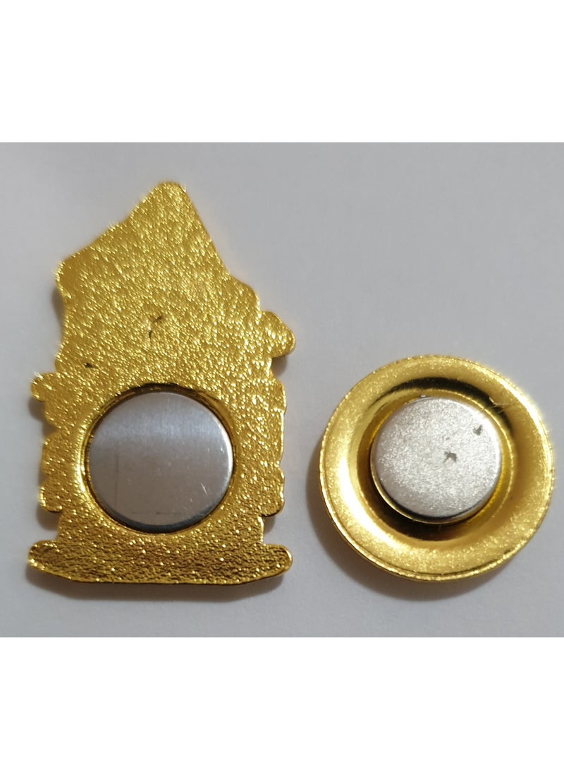 الزعابية بروش على شكل شعار اليوم الوطني لدولة الإمارات العربية المتحدة يد ترفع العلم - Image 3