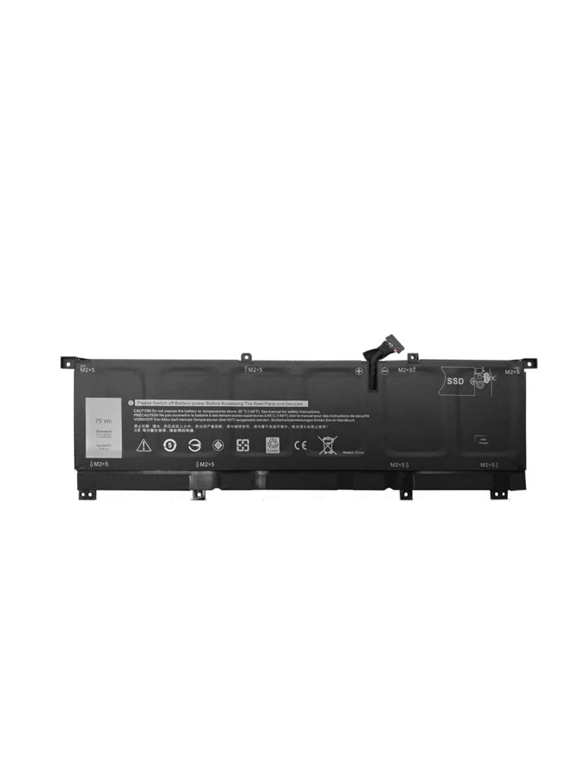 Terabyte بطارية لابتوب 8N0T7 11.4V 75Wh 6 خلايا متوافقة مع ديل XPS 15 9575 P73F001 15-9575-D1605TS 15-9575-D1805TS Precision 5530 2 في 1 سلسلة نوتبوك 08N0T7 TMFYT 0TMFYT 0TT7 MFYT - Image 1