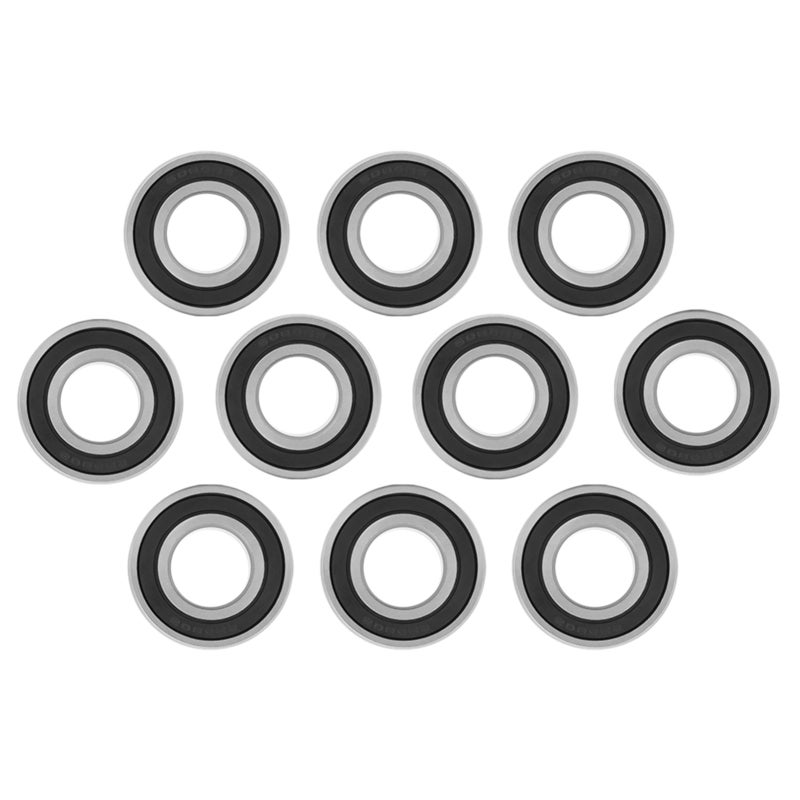 Miniature Deep Groove Ball Bearings 20mm Inner Diameter 42mm Outer Diameter 12mm Thickness 10pcs - Rubber Sealed Steel Bearings for Small Hobby Shaft Projects - Image 1