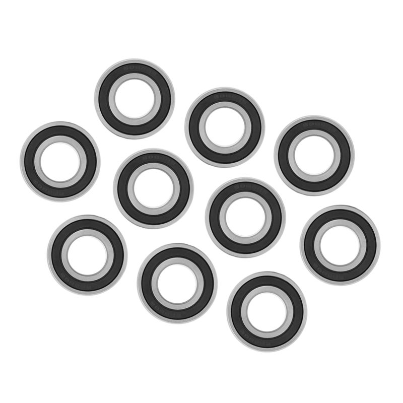 Miniature Deep Groove Ball Bearings 20mm Inner Diameter 42mm Outer Diameter 12mm Thickness 10pcs - Rubber Sealed Steel Bearings for Small Hobby Shaft Projects - Image 2