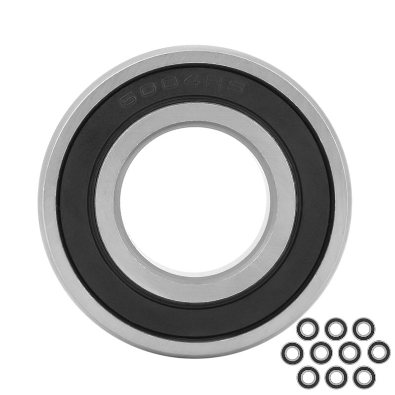 Miniature Deep Groove Ball Bearings 20mm Inner Diameter 42mm Outer Diameter 12mm Thickness 10pcs - Rubber Sealed Steel Bearings for Small Hobby Shaft Projects - Image 4