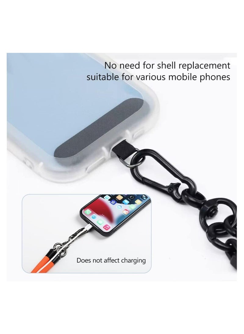 Dominy - 120CM Cell Phone Lanyard, Adjustable Crossbody Cell Phone Strap with Additional 2 Hooks,Around the Neck Wrist Strap for Most Smartphone Case, Headset Keychain,Thick - Image 1