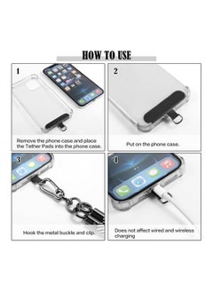 Dominy 120CM Cell Phone Lanyard, Adjustable Crossbody Cell Phone Strap with Additional 2 Hooks,Around the Neck Wrist Strap for Most Smartphone Case, Headset Keychain,Thick  - Image 5