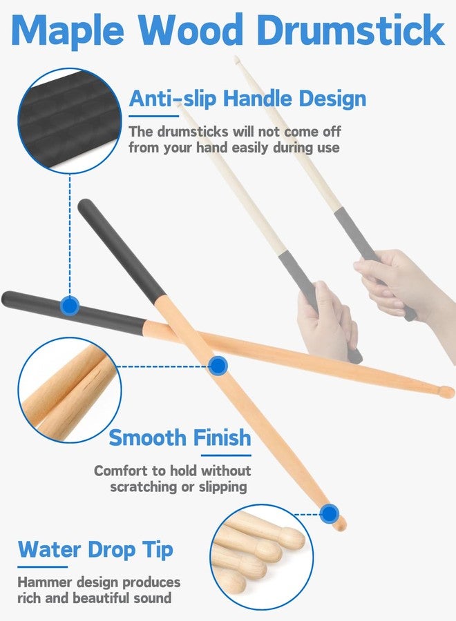 Glazeal Cardio Drumming Set, Glazeal 15.6" Exercise Ball with Pump & Cardio Drumming Sticks Adults Premium Aerobic Drumming Kit for Stability, Rhythm, Gymnastics - Image 5