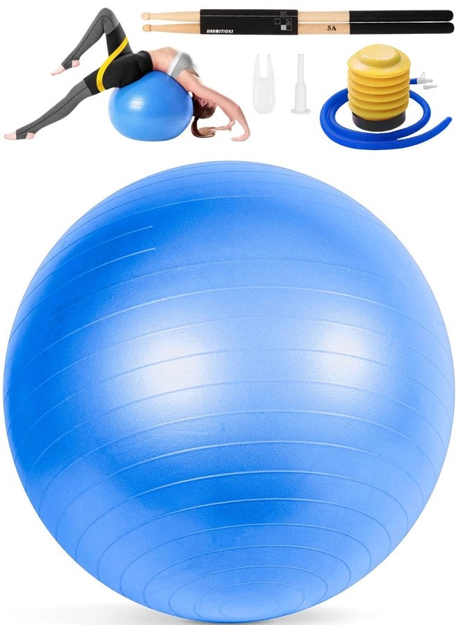 Glazeal Cardio Drumming Set, Glazeal 15.6" Exercise Ball with Pump & Cardio Drumming Sticks Adults Premium Aerobic Drumming Kit for Stability, Rhythm, Gymnastics - Image 1