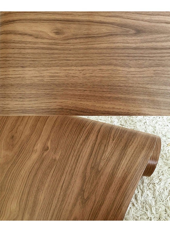 Wolpin Wall Stickers Door Wallpaper DIY Vinyl Shelf Liner, Wood Furniture Makeover, Almirah, Table Top, Bedroom Wardrobe, Kitchen Cupboard, Door Brown - Image 5