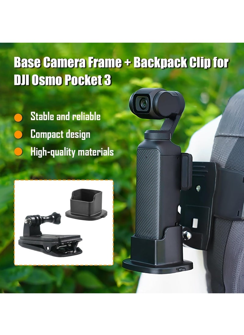 Oasisgalore Osmo Pocket 3 Backpack Strap & Desktop Mount, Clip Adapter Accessories for DJI Camera.  - Image 2