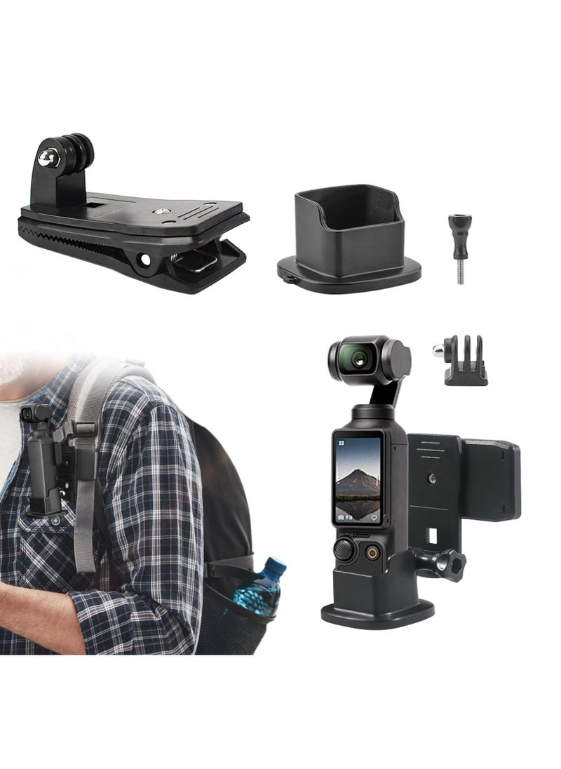 Oasisgalore Osmo Pocket 3 Backpack Strap & Desktop Mount, Clip Adapter Accessories for DJI Camera.  - Image 1