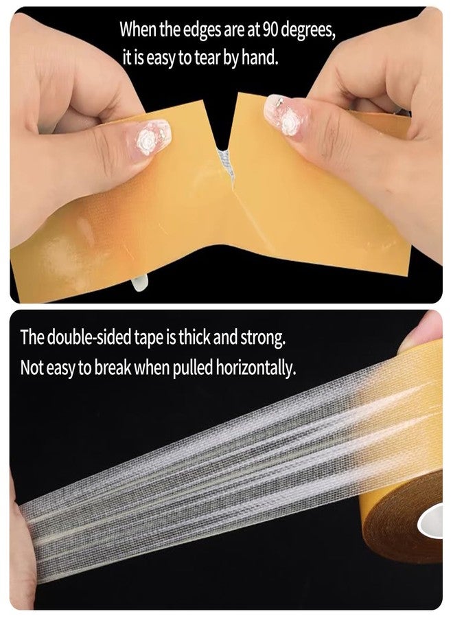 KAIYUER 3 Pack Double Sided Tape Heavy Duty,High Stickness Clear Tape for Making DIY Crafts, Paste Photo, Rug Fixed, Floor,Wall Decor,Office Decor,No Glue Residue,0.39in x 66FT, - Image 5