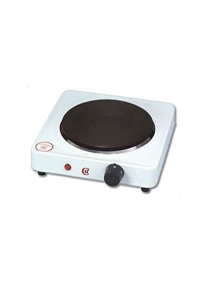 بوتاجاز كهربائي محمول بعيون واحدة – سخان كهربائي سريع التسخين مع منظم حرارة قابل للتعديل وسطح غير لاصق، موفر للطاقة، مناسب للمطبخ والمكتب والسكن الطلابي والرحلات - Image 1