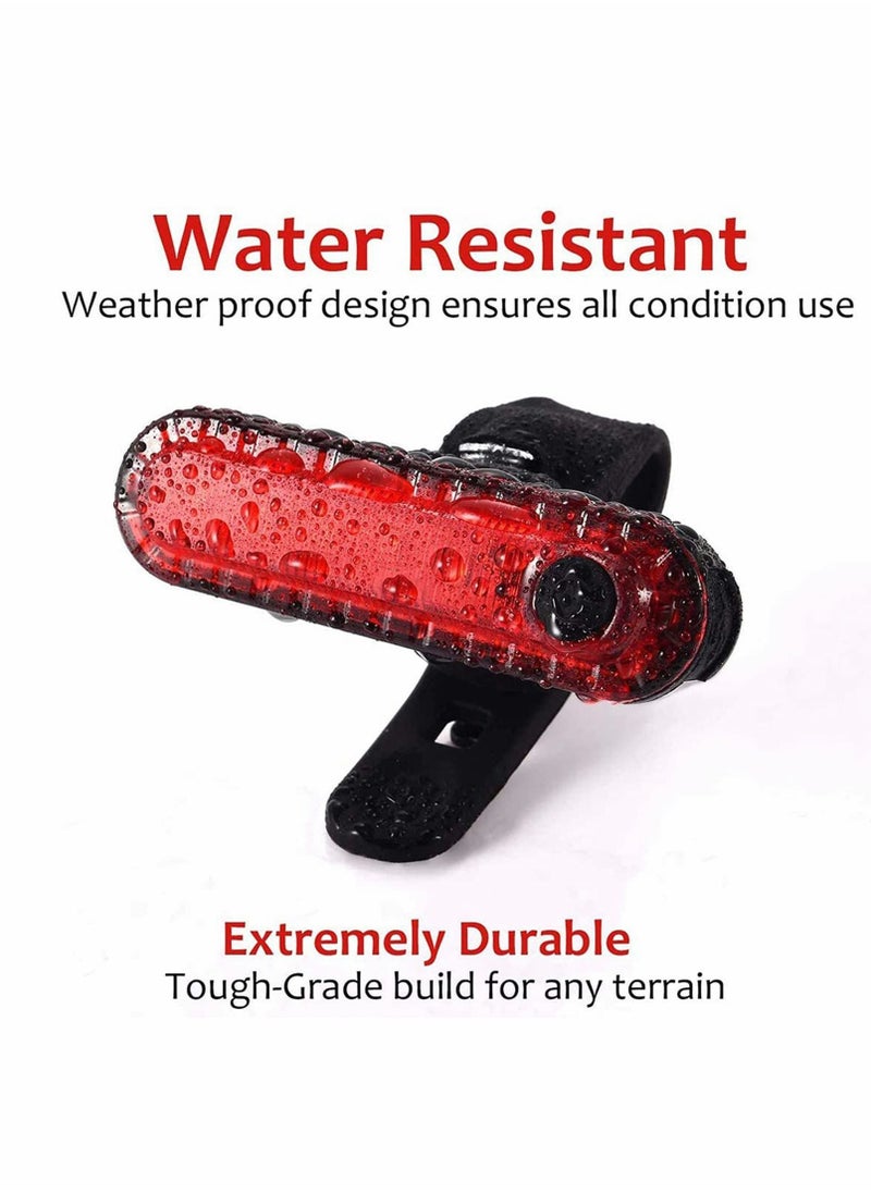 Y&D Bike Tail Light,USB Rechargeable Light Set, Rear and Front Waterproof Headlight Taillight, Auto On/Off Sensor, for...  - Image 3